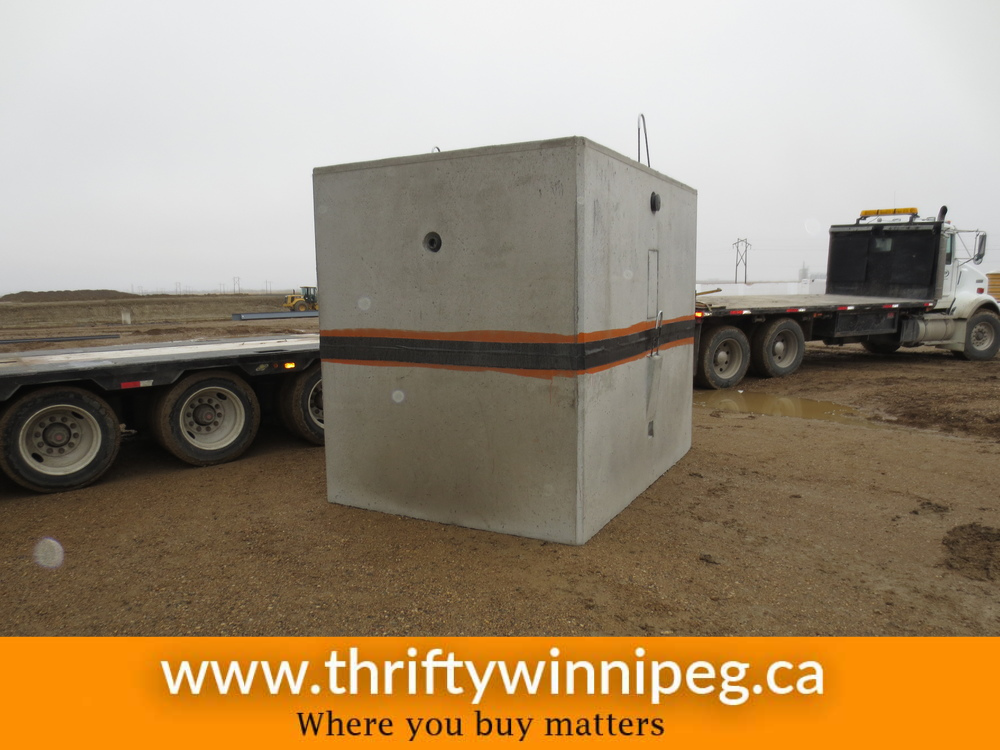 750 Gallon 2 compartment septic tank - Thrifty Winnipeg -Online Manitoba